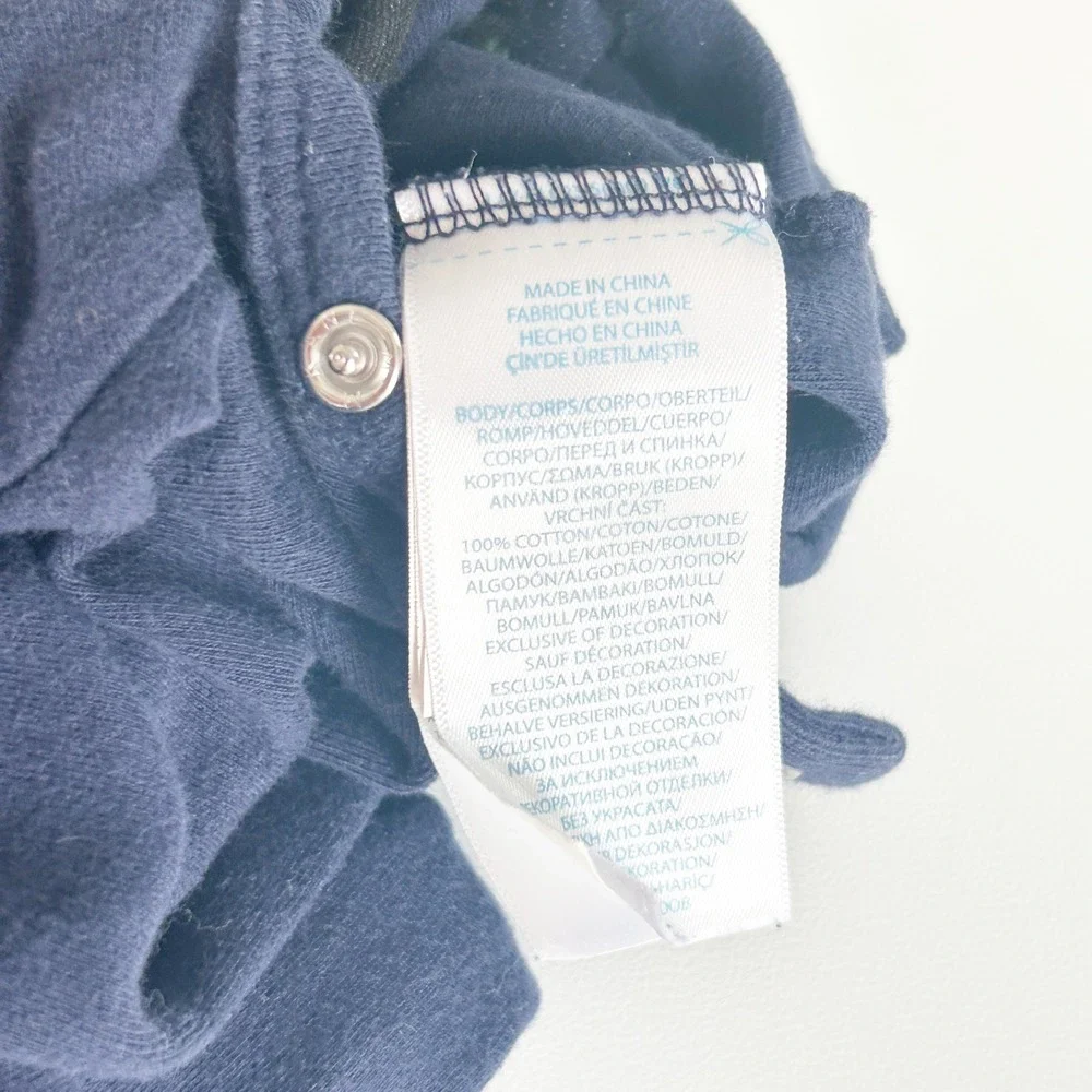 Ralph‎ Lauren Baby Boys Navy Multi Pony Embroidery Preppy Polo Romper Size 3M